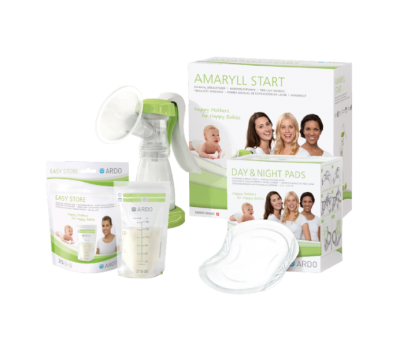 ערכת הנקה מלאה – משאבת חלב ידנית, שקיות אחסון ורפידות הנקה