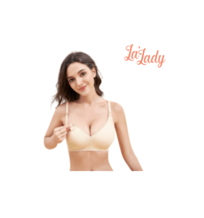 la-lady גאיה – חזיית הנקה תומכת, ללא ברזלים, בצבע גוף